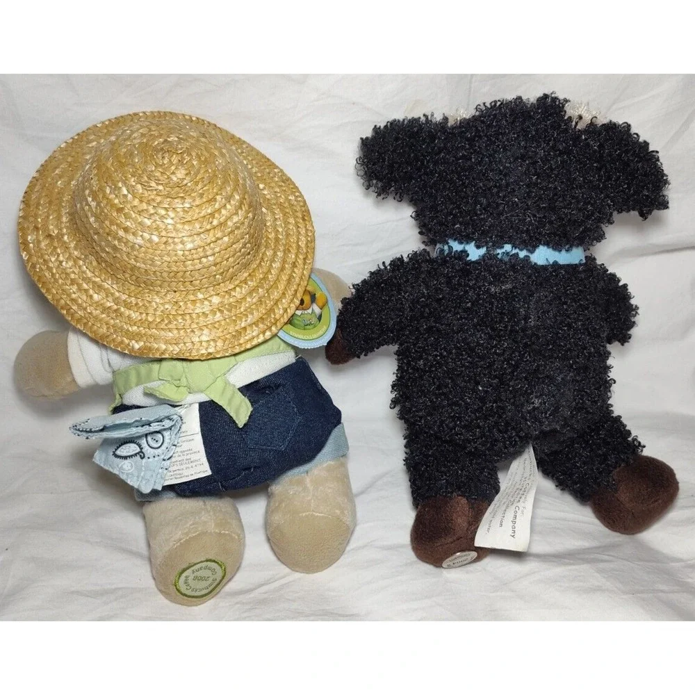 Starbucks Bearista Bears 2004 2006 Spring Gardener Black Cowbell Plush Toys